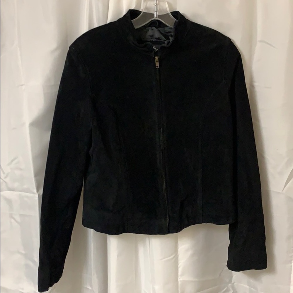 Ying Ying Ladies Soft Black Leather Jacket